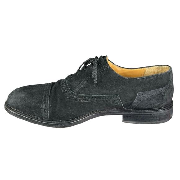 Vintage Mezlan Men’s Geneva Black Nubuck Suede Cap Toe Oxfords Size US 11.5 main image 10
